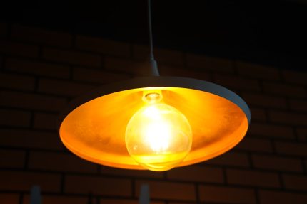Photo mid-century modern orb light
