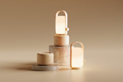 Photo marble desk lamp