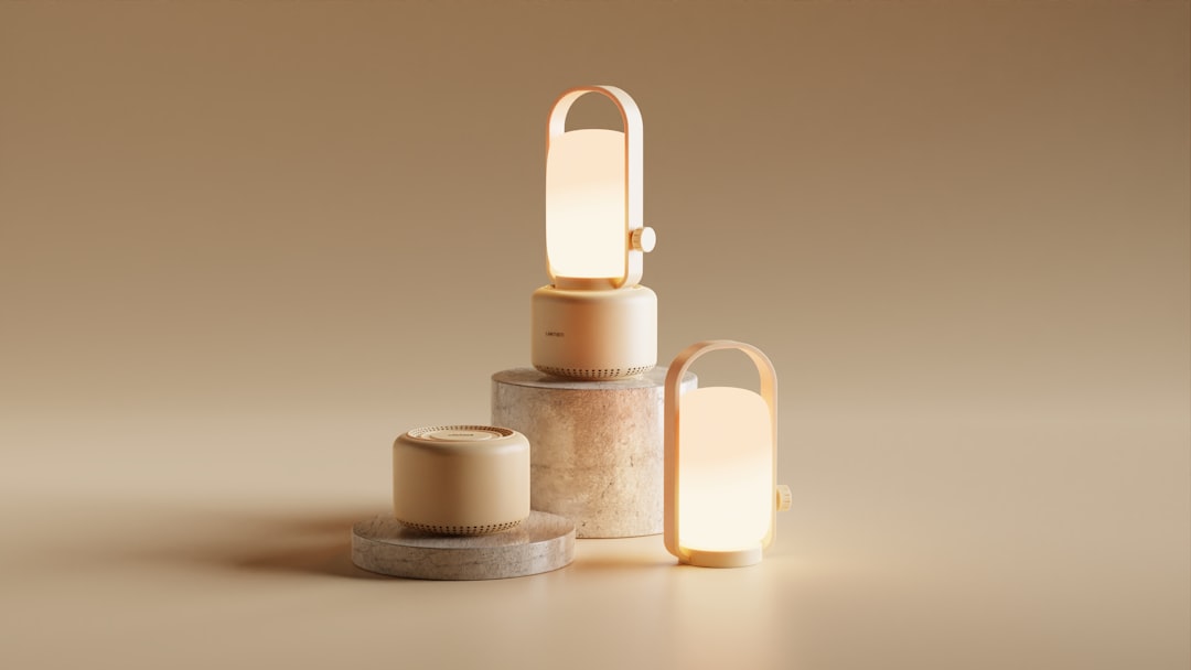 Photo marble desk lamp
